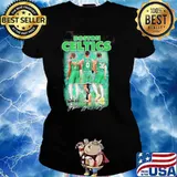 Boston Celtics Jayson Tatum Marcus Smart Jaylen Brown Signatures Shirt Ladies tee
