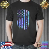Bus Driver Flag Hologram Shirt