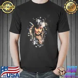Captain Jack sparrow graphic pirates of the caribbean shirt