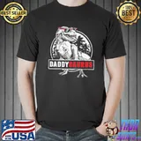 Cool daddysaurus trex dino fun dads father's day shirt