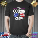Cousin Crew 4th of July Patriotic American Family Matching T-Shirt