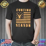 Cunting season retro America flag shirt