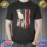 Dad Best Cat Dad Ever Flag Shirt