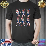 Dancing Uncle Sam 4th of July Boys Girls Kids Funny Dance T-Shirt