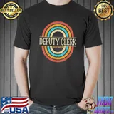Deputy clerk vintage retro shirt