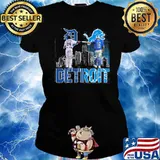 Detriot Friend Hold Hand Shirt Ladies tee