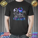 Disney villains chillin like a villain halloween shirt