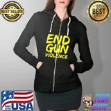 End gun violence pray for Texas uvalde s Full Zip Hooded