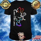 Fight Like A Girl Mickey Ribbon Shirt