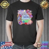 Flip flops fireworks and freedom 4th of july patriotic pride shirt