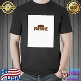 Fortnite letters and city in the background T-Shirt