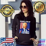 Funny 4th of July Shirts Men Confused Anti Joe Biden Womens T-Shirt
