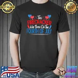 Funny Saying This Firecracker Was Born On The Fourth Of July T-Shirt