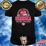 Georgia Bulldogs college Football playoff 2021 national champions helmet arch shirt