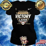 Georgia Bulldogs college Football playoff 2021 national champions victory lane s Ladies tee
