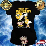 Green Bay Packers let's play Football together Snoopy NFL s Ladies tee