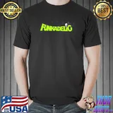 Green neon art funkadelic band shirt