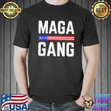 Grunge maga gang American flag shirt