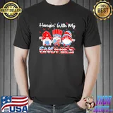 Hanging with my gnomies cute patriotic 4th of july gnome shirt