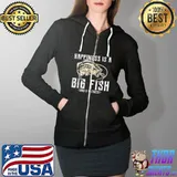 Happiness is A Big Fish And A Witness T-Shirt Full Zip Hooded