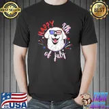Happy 4th of July dog Labrador adorable firework pet lab T-Shirt