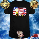 Happy independence day america flag snoopy charlie brown shirt