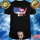 Happy independence day america flag snoopy woodstock shirt