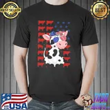 Happy Independence Day Cow Shirt