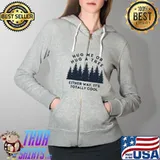 Hug Me or Hug a Tree, Either Way It's Totally Cool - Slate - Environmental Conservation T-Shirt Full Zip Hooded