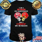 I am a huskers on saturdays and a chief on sundays shirt