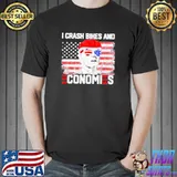 I crash bikes and economies Joe Biden falling off bike shirt