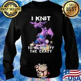 I Knit To Burn Off The Crazy Dragon Shirt Sweater