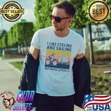 I like cycling and sailing and maybe 3 people vintage shirt