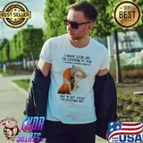 I might look like listening in my head guitar skeleton shirt