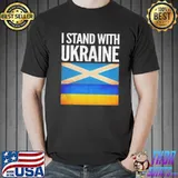 I stand with Ukraine and scotland flag shirt