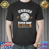 Ichiraku ramen shop hidden leaf village restaurant thank you for the food anime shirt