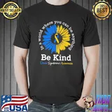 In a world where you can be anything be kind down syndrome awareness shirt