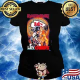 Iron maiden and laiv super bowl Kansas city Chiefs s Ladies tee