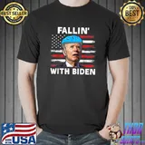 Joe Biden Falling Off His Bicycle Funny Fallin' With Biden T-Shirt