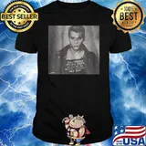 Johnny depp shot retro poster style baltimore police dept shirt