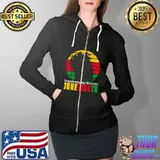 Juneteenth Freedom African American Remembering My Ancestors T-Shirt Full Zip Hooded