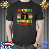 Juneteenth Is My Independence Day Black Women 4th Of July T-Shirt
