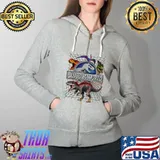 Jurassic world evolved dino grid trex graphic s Full Zip Hooded
