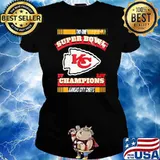 Kansas city Chiefs two time super bowl champions s Ladies tee