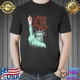 Land of the Free Skull Blood Shirt
