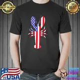 Lobster 4th of july American flag usa ocean lobster shirt