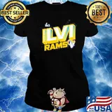 Los angeles rams super bowl lvI rams s Ladies tee