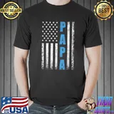 Mens Proud Papa Funny Fathers Day 2022 Gifts From Grandchildren T-Shirt