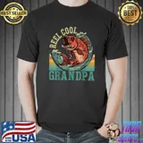 Mens Reel Cool Grandpa Fishing Design, Fun Fathers Day Fishermen T-Shirt