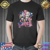 Merica Drinking Presidents Beer 4th Of July Fourth Men T-Shirt